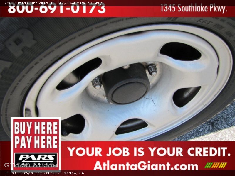 Silky Silver Metallic / Gray 2001 Suzuki Grand Vitara JLS