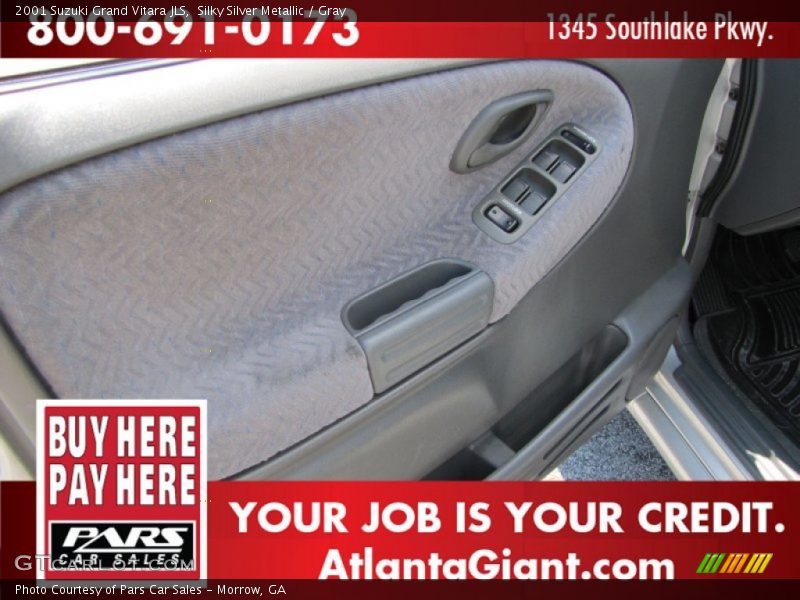 Silky Silver Metallic / Gray 2001 Suzuki Grand Vitara JLS