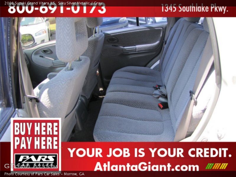 Silky Silver Metallic / Gray 2001 Suzuki Grand Vitara JLS