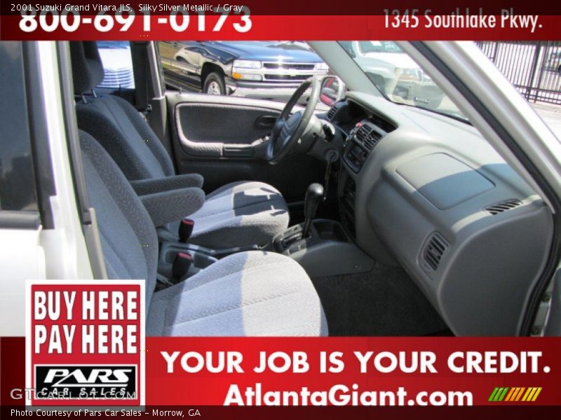 Silky Silver Metallic / Gray 2001 Suzuki Grand Vitara JLS