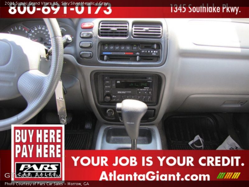 Silky Silver Metallic / Gray 2001 Suzuki Grand Vitara JLS
