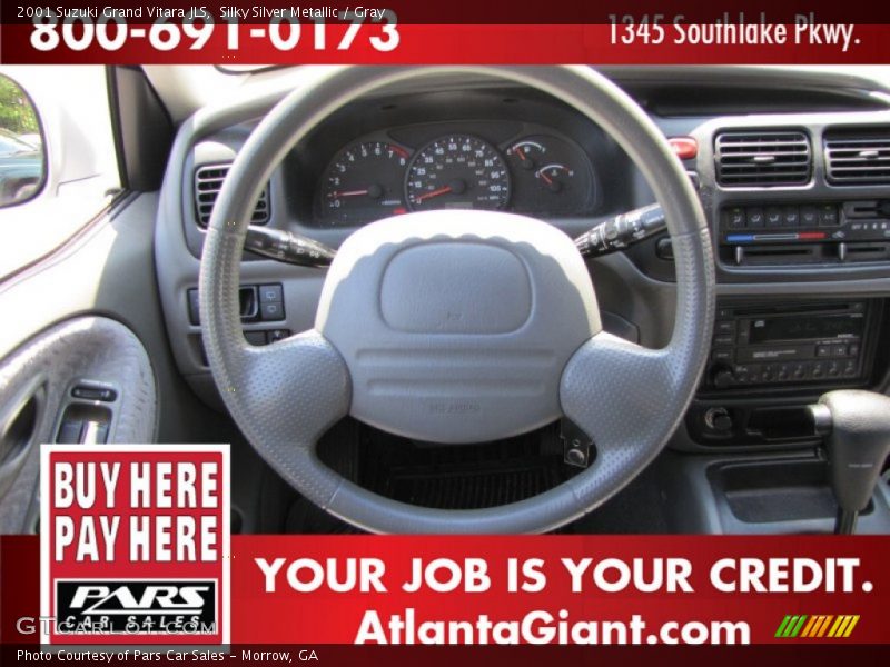 Silky Silver Metallic / Gray 2001 Suzuki Grand Vitara JLS