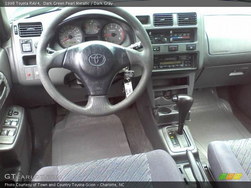 Dark Green Pearl Metallic / Dark Gray 1998 Toyota RAV4