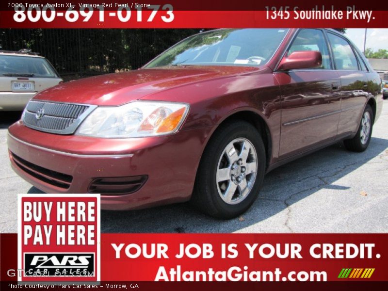 Vintage Red Pearl / Stone 2000 Toyota Avalon XL