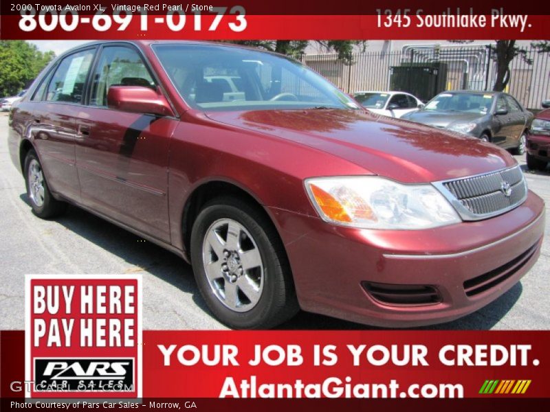 Vintage Red Pearl / Stone 2000 Toyota Avalon XL