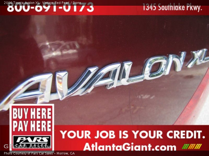 Vintage Red Pearl / Stone 2000 Toyota Avalon XL