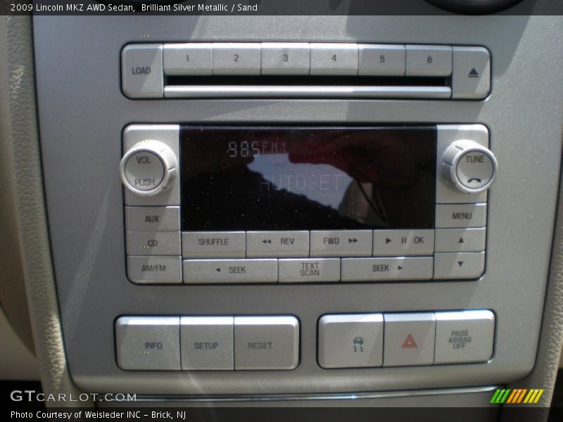 Brilliant Silver Metallic / Sand 2009 Lincoln MKZ AWD Sedan