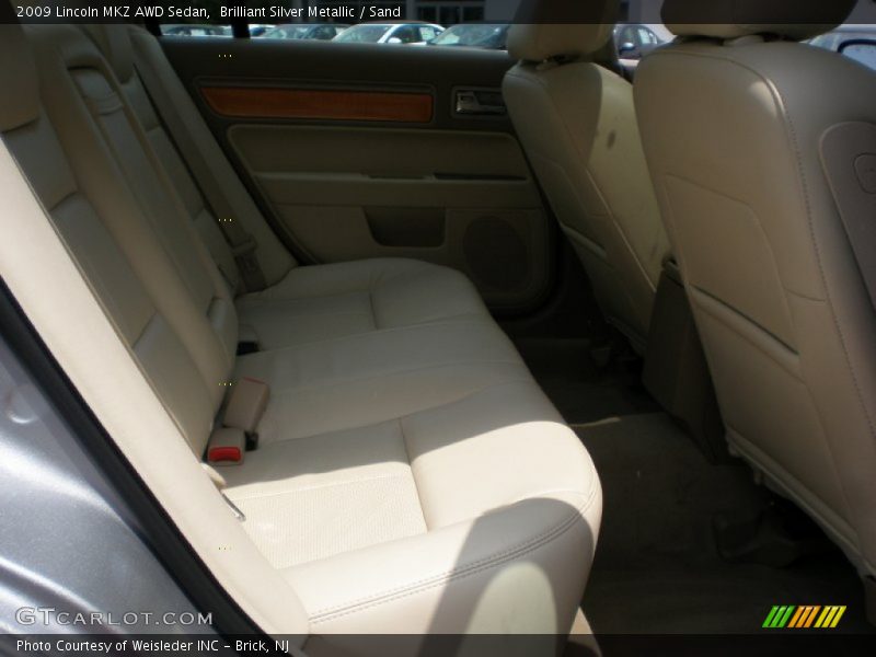 Brilliant Silver Metallic / Sand 2009 Lincoln MKZ AWD Sedan