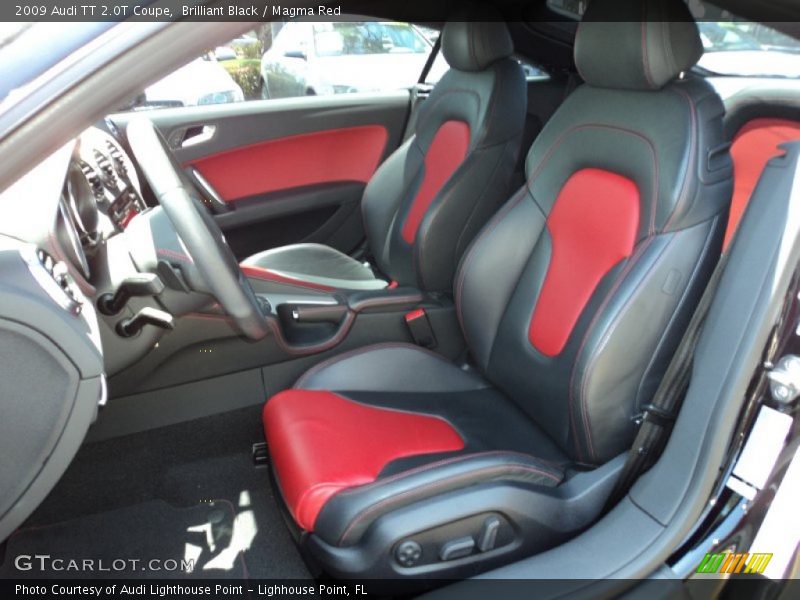  2009 TT 2.0T Coupe Magma Red Interior