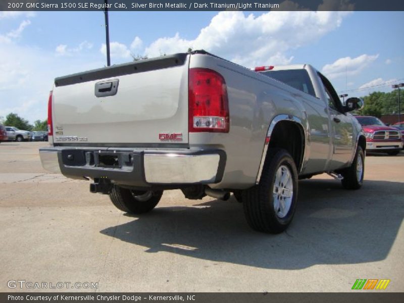 Silver Birch Metallic / Dark Titanium/Light Titanium 2007 GMC Sierra 1500 SLE Regular Cab