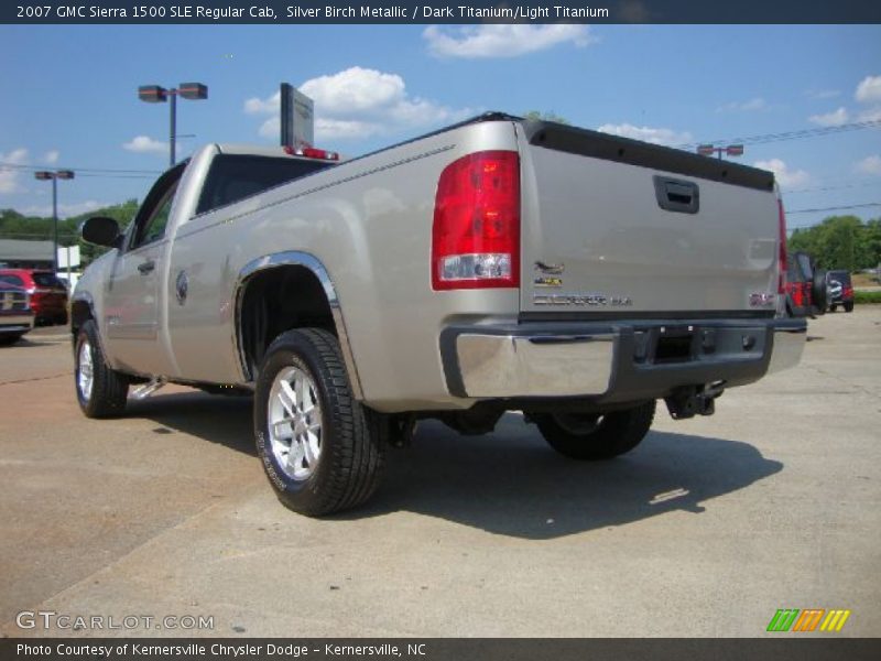 Silver Birch Metallic / Dark Titanium/Light Titanium 2007 GMC Sierra 1500 SLE Regular Cab