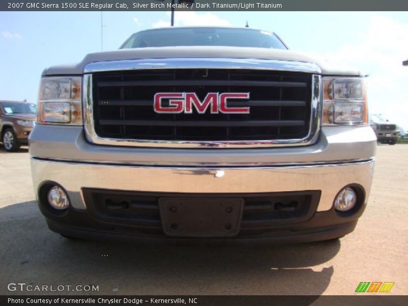 Silver Birch Metallic / Dark Titanium/Light Titanium 2007 GMC Sierra 1500 SLE Regular Cab
