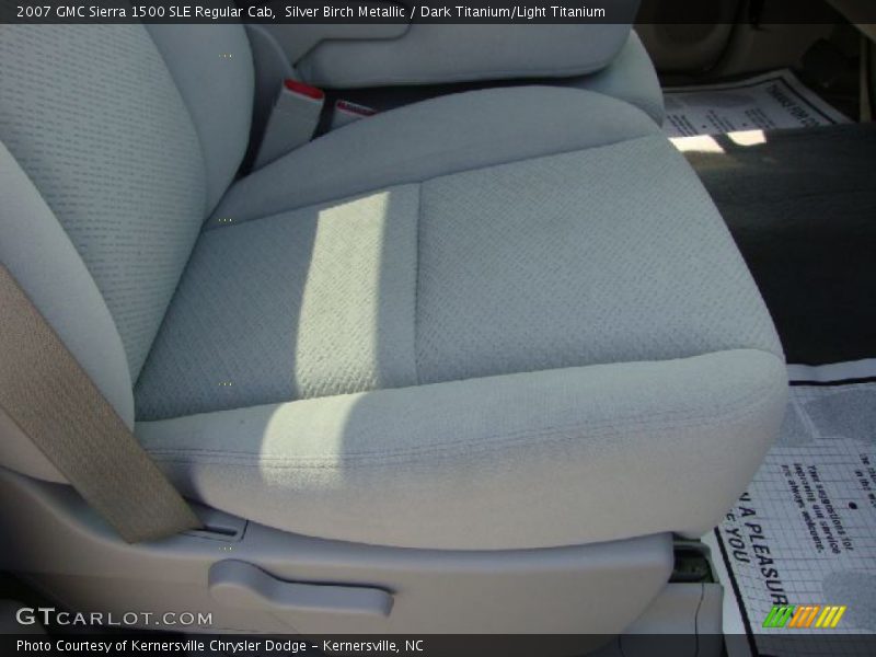 Silver Birch Metallic / Dark Titanium/Light Titanium 2007 GMC Sierra 1500 SLE Regular Cab