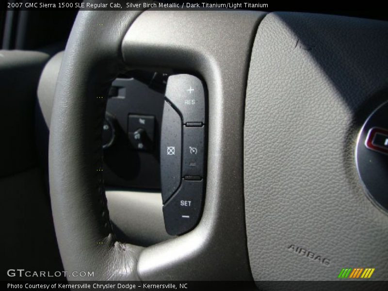 Silver Birch Metallic / Dark Titanium/Light Titanium 2007 GMC Sierra 1500 SLE Regular Cab