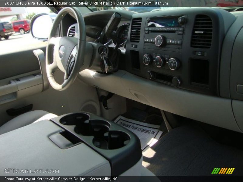 Silver Birch Metallic / Dark Titanium/Light Titanium 2007 GMC Sierra 1500 SLE Regular Cab