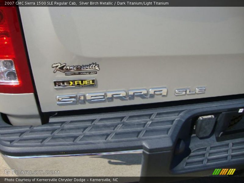 Silver Birch Metallic / Dark Titanium/Light Titanium 2007 GMC Sierra 1500 SLE Regular Cab