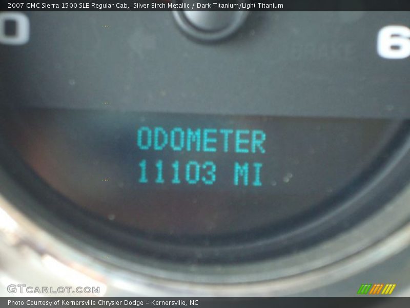 Silver Birch Metallic / Dark Titanium/Light Titanium 2007 GMC Sierra 1500 SLE Regular Cab