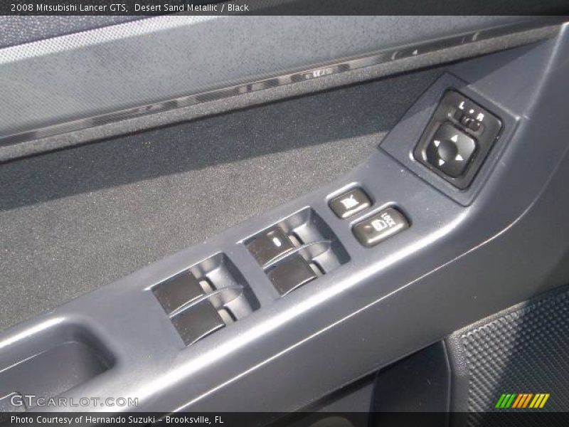 Desert Sand Metallic / Black 2008 Mitsubishi Lancer GTS