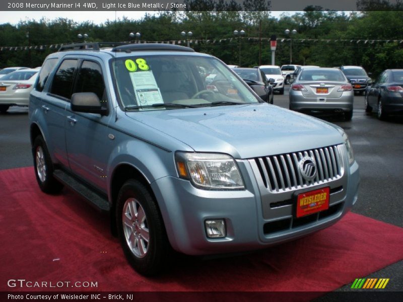 Light Ice Blue Metallic / Stone 2008 Mercury Mariner I4 4WD
