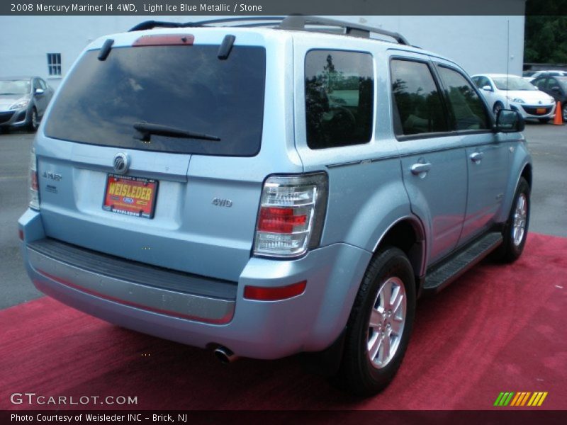 Light Ice Blue Metallic / Stone 2008 Mercury Mariner I4 4WD