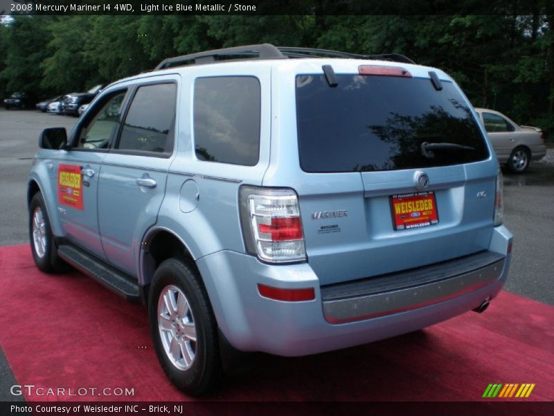 Light Ice Blue Metallic / Stone 2008 Mercury Mariner I4 4WD