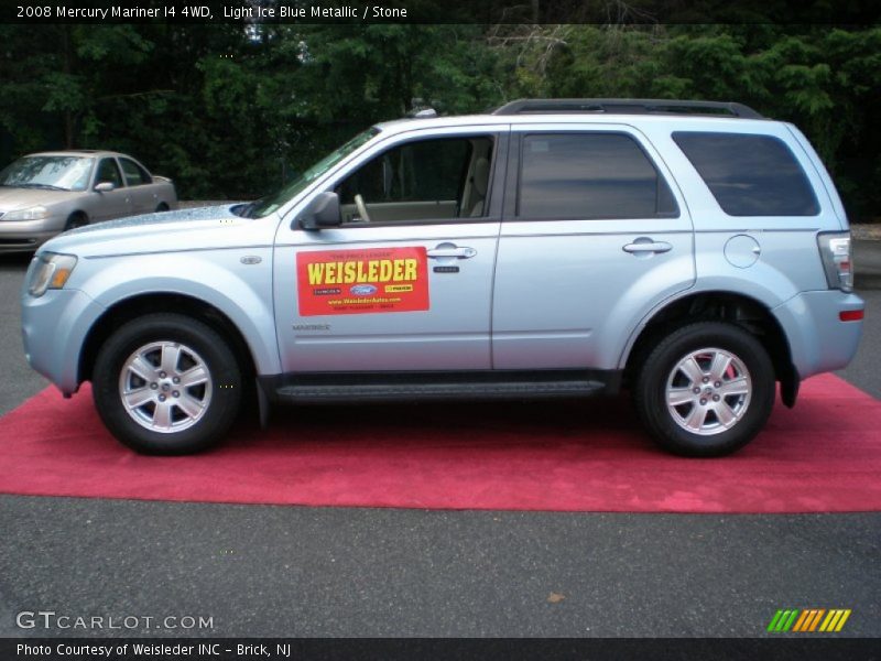 Light Ice Blue Metallic / Stone 2008 Mercury Mariner I4 4WD