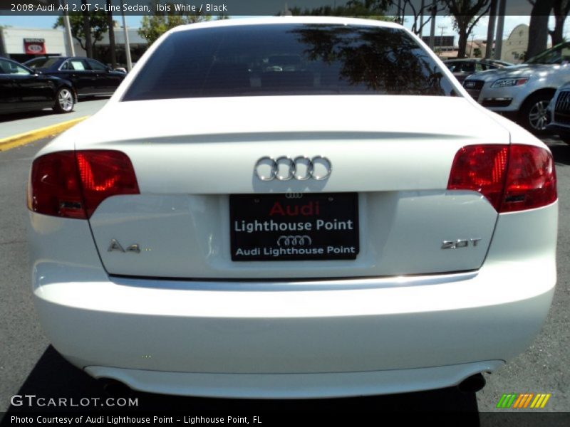 Ibis White / Black 2008 Audi A4 2.0T S-Line Sedan