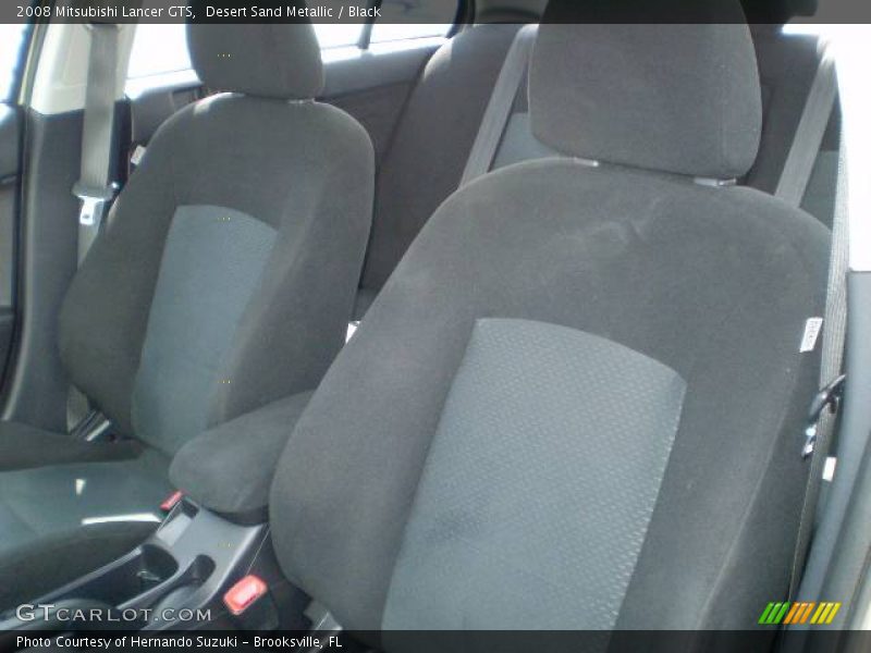 Desert Sand Metallic / Black 2008 Mitsubishi Lancer GTS