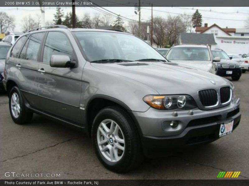 Stratus Grey Metallic / Black 2006 BMW X5 3.0i
