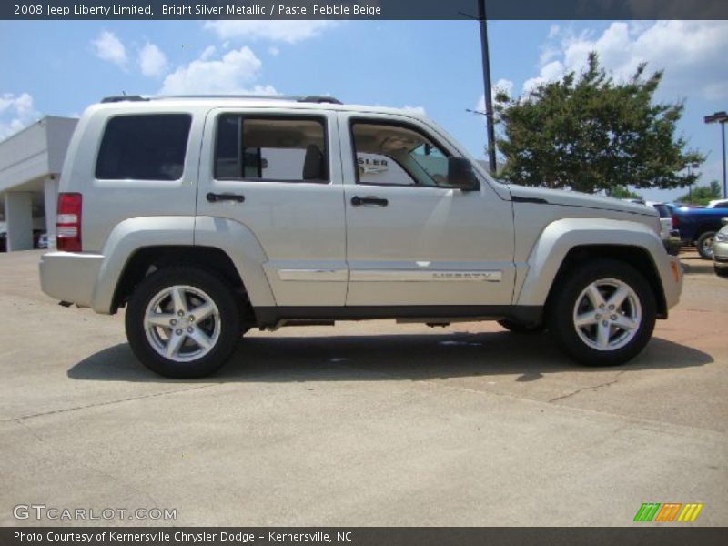 Bright Silver Metallic / Pastel Pebble Beige 2008 Jeep Liberty Limited