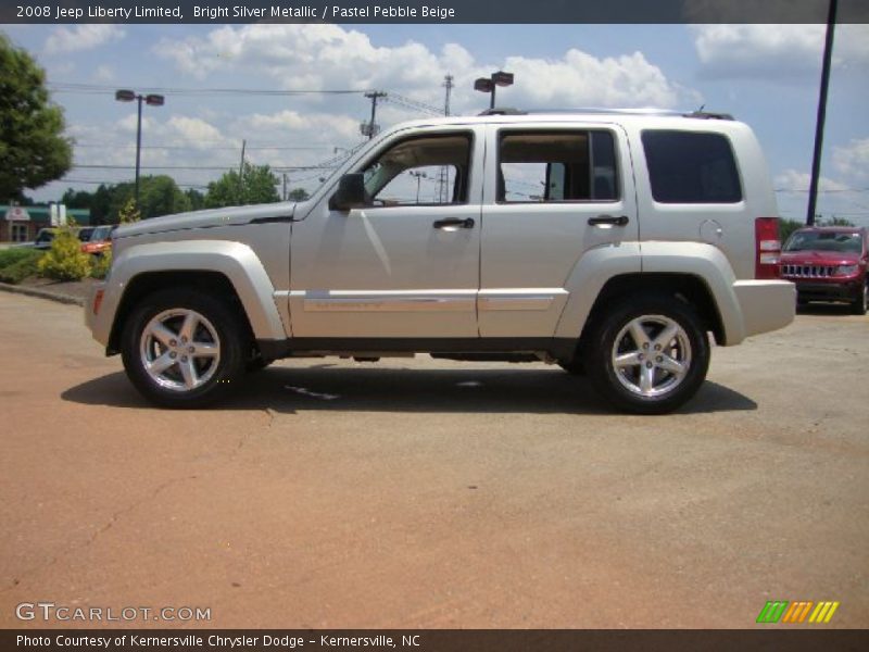 Bright Silver Metallic / Pastel Pebble Beige 2008 Jeep Liberty Limited