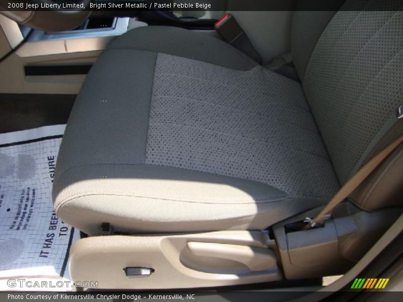 Bright Silver Metallic / Pastel Pebble Beige 2008 Jeep Liberty Limited