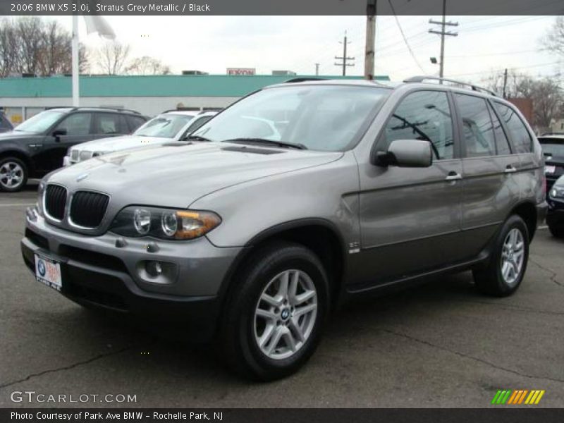 Stratus Grey Metallic / Black 2006 BMW X5 3.0i