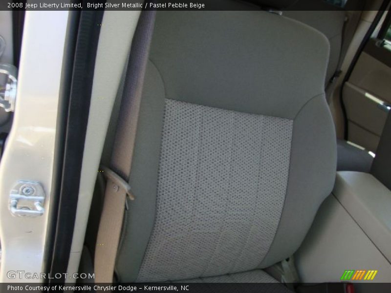 Bright Silver Metallic / Pastel Pebble Beige 2008 Jeep Liberty Limited