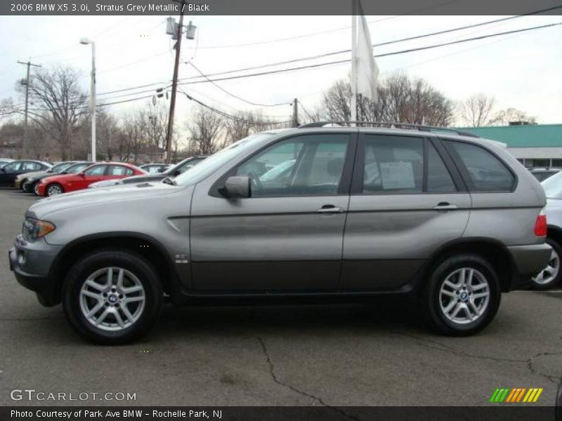 Stratus Grey Metallic / Black 2006 BMW X5 3.0i