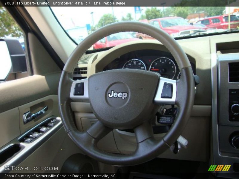 Bright Silver Metallic / Pastel Pebble Beige 2008 Jeep Liberty Limited