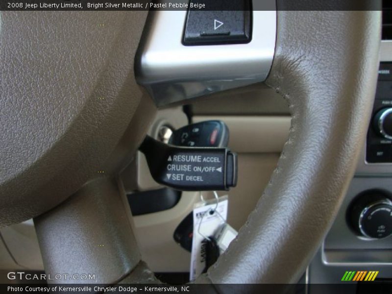 Bright Silver Metallic / Pastel Pebble Beige 2008 Jeep Liberty Limited