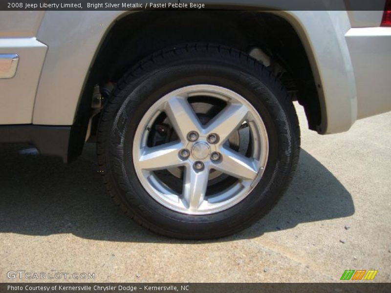 Bright Silver Metallic / Pastel Pebble Beige 2008 Jeep Liberty Limited
