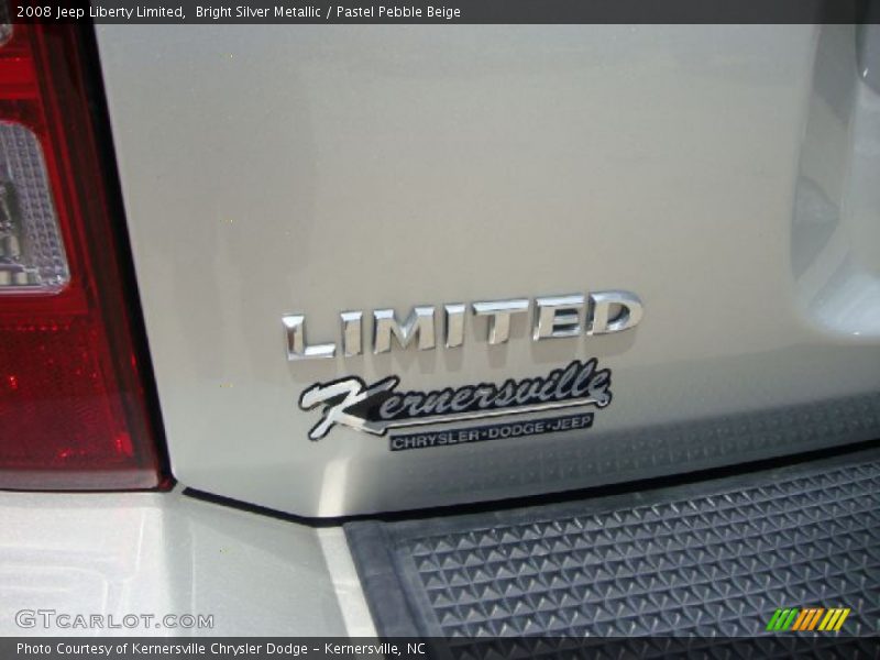 Bright Silver Metallic / Pastel Pebble Beige 2008 Jeep Liberty Limited