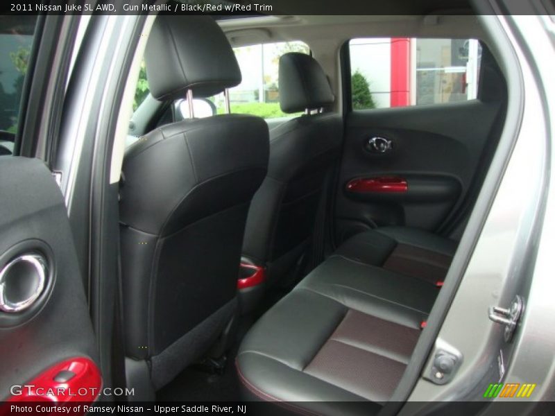  2011 Juke SL AWD Black/Red w/Red Trim Interior