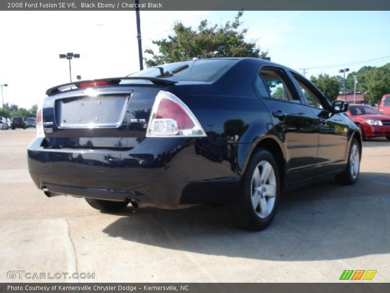 Black Ebony / Charcoal Black 2008 Ford Fusion SE V6