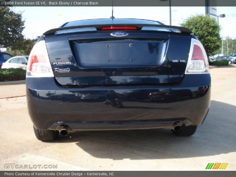 Black Ebony / Charcoal Black 2008 Ford Fusion SE V6