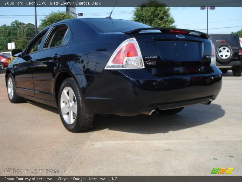 Black Ebony / Charcoal Black 2008 Ford Fusion SE V6