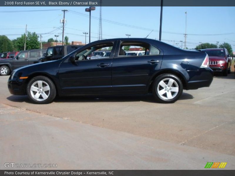 Black Ebony / Charcoal Black 2008 Ford Fusion SE V6