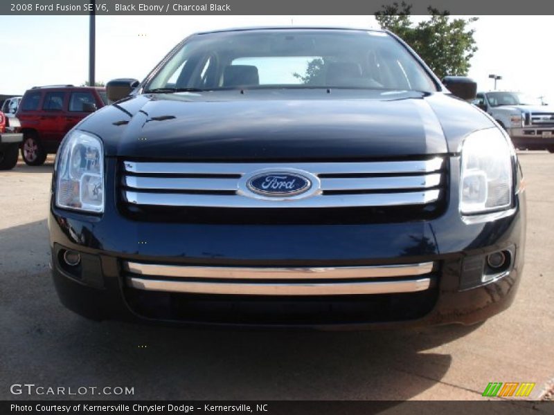 Black Ebony / Charcoal Black 2008 Ford Fusion SE V6