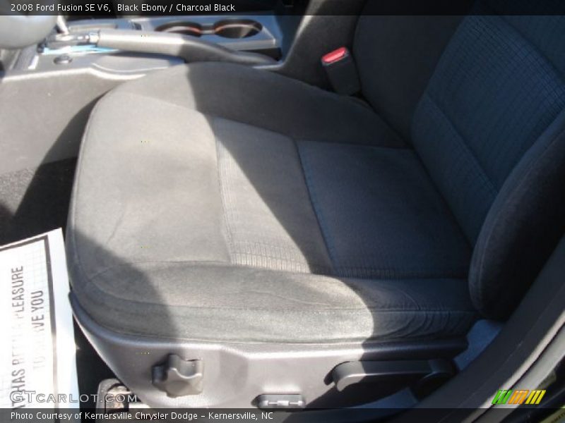 Black Ebony / Charcoal Black 2008 Ford Fusion SE V6