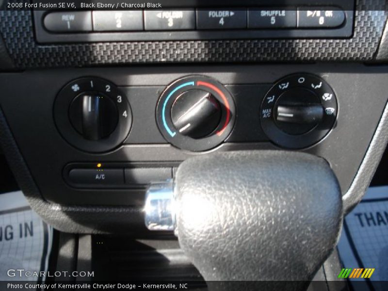 Black Ebony / Charcoal Black 2008 Ford Fusion SE V6