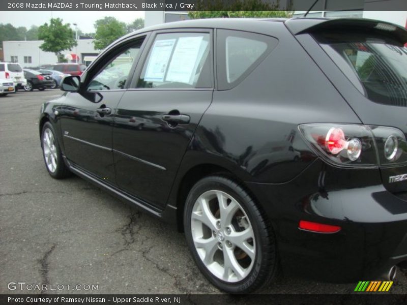 Black Mica / Gray 2008 Mazda MAZDA3 s Touring Hatchback