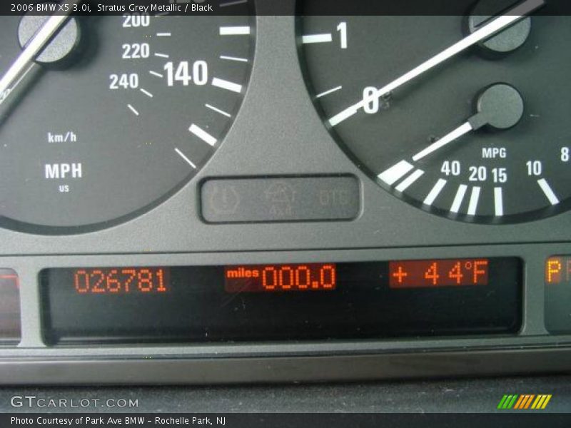 Stratus Grey Metallic / Black 2006 BMW X5 3.0i