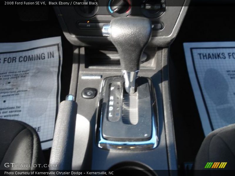 Black Ebony / Charcoal Black 2008 Ford Fusion SE V6